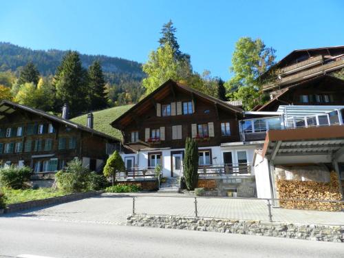 a house on the side of a road at Apartment Studio Poli by Interhome in Zweisimmen
