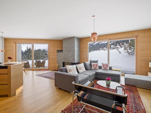 Posezení v ubytování Apartment Praval by Interhome