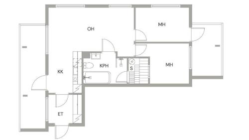 a floor plan of a house at LeviGold A3 in Levi