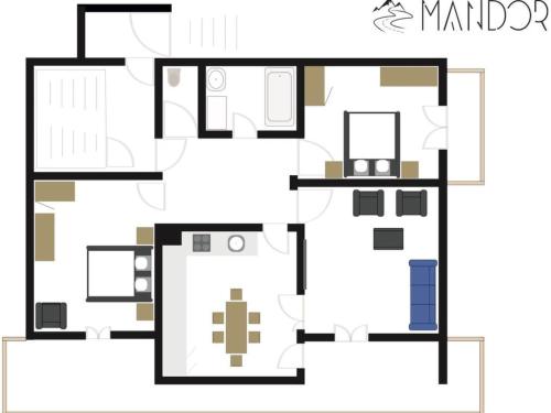 Κάτοψη του Apartment Almenrausch EG by Interhome