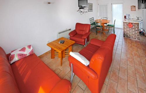 Kuchyň nebo kuchyňský kout v ubytování Ferienhaus Gahlkow