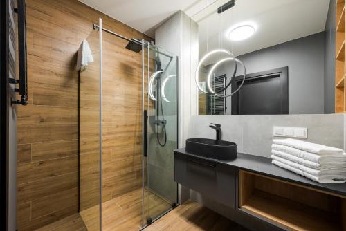 Koupelna v ubytování Praga Grochowska Unique Apartment by BookingHost