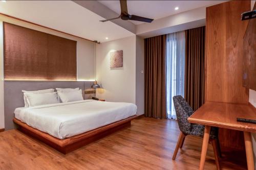 Postel nebo postele na pokoji v ubytování Seashell Apartments