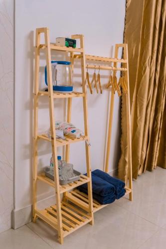 Narivoodi või narivoodid majutusasutuse Hiếu Sang 68 Hostel & Villas Seaview Bến tàu Rạch Giá miễn phí xe đón tiễn 24l24 toas