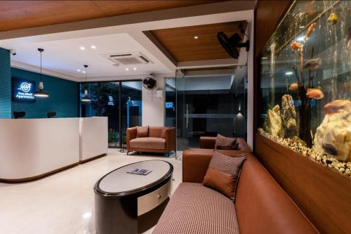 Posezení v ubytování Seashell Apartments