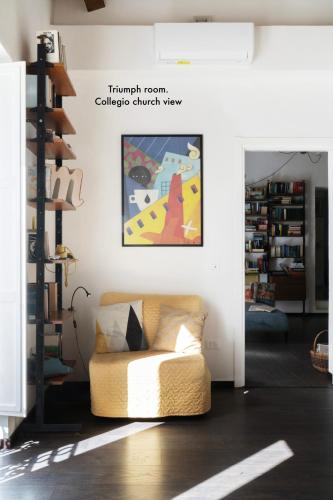 Posezení v ubytování Casa VerbaVolant