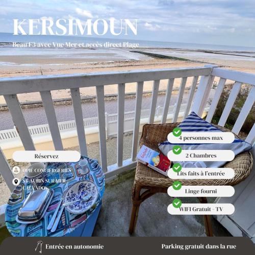 Kersimoun - F3 Spacieux - 1er Et face Mer & Plage