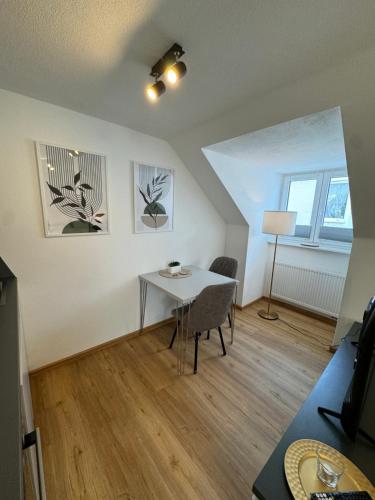Ruang duduk di Kempten Innenstadt - Allgäu Suites