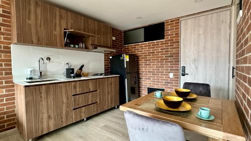 Dapur atau dapur kecil di Prime Location in Laureles with AC & View
