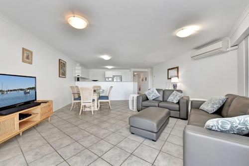 Posezení v ubytování Nelson Towers Unit 37 71 Victoria Parade