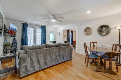 a living room with a couch and a table at 1BR Quiet Neighborhood & Nearby Parks in Manitou Springs