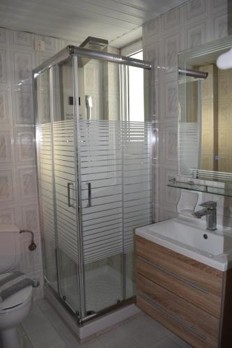 Koupelna v ubytování Xenios Zeus Hotel