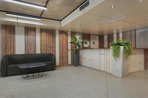 Kuchyň nebo kuchyňský kout v ubytování Rainbow Residence