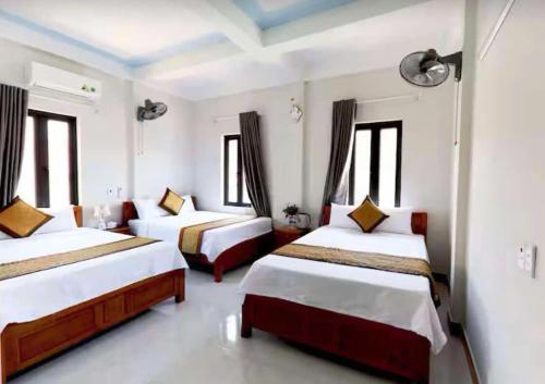 Phong Nha Riverview Homeにあるベッド