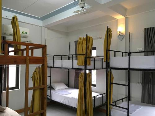 Phong Nha Riverview Homeにあるベッド