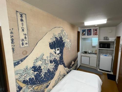 japanese art kiyo-e house traditional towns self check in