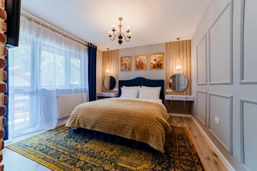 Giường trong phòng chung tại Romantic Jacuzzi Zamora Apartments -Adults Only