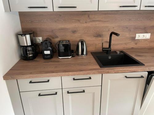 Dapur atau dapur kecil di Fewo Bergstories