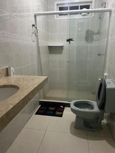 Koupelna v ubytování Nativo Hostel