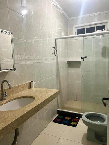 Koupelna v ubytování Nativo Hostel