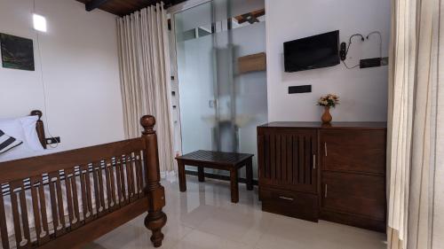 TV a/nebo společenská místnost v ubytování Sudu son Retreat