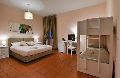 Colombaia Anibaldi Roomsにあるベッド