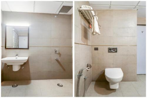Ένα μπάνιο στο Super Townhouse Jashn