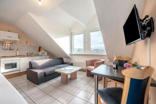 Dapur atau dapur kecil di Mosel Familienurlaub Zickzack
