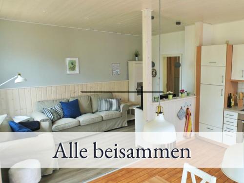 Posezení v ubytování Hirschfeld Hus Whg 1