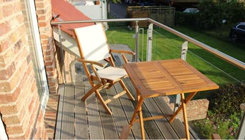 Un balcon sau o terasă la Fewo Zwergseeschwalbe - Ostsee at its best!