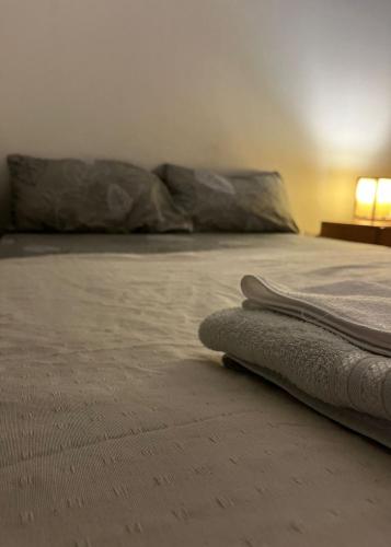 a close up of a bed in a room at Hosteria Cerros Dorados in Cosquín