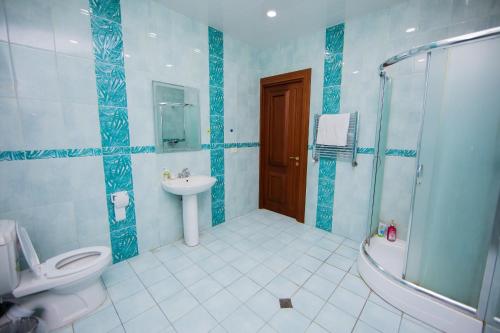 Koupelna v ubytování Hajime hotel-hostel