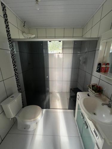 Koupelna v ubytování Casa quiosque