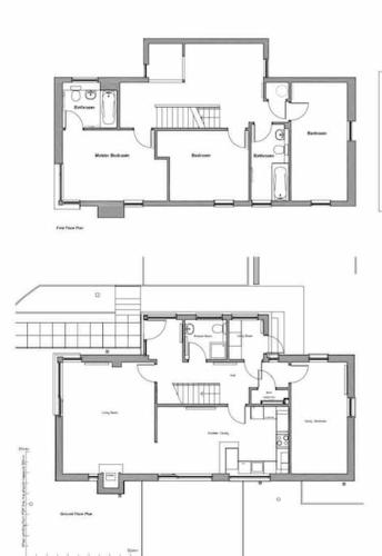a floor plan of a house at Bright, contemporary house & large private garden in Strathpeffer