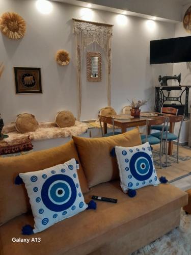 Χώρος καθιστικού στο Joy's House