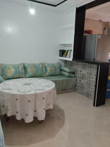 Posezení v ubytování Bel appartement à quelques minutes de la plage