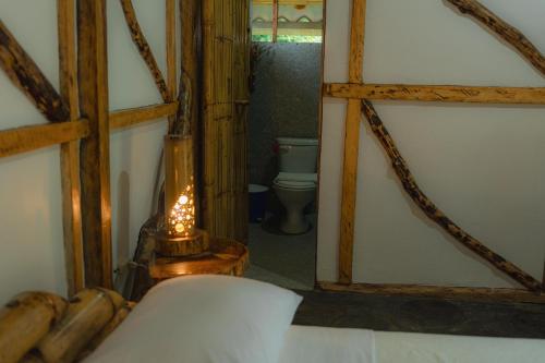 Koupelna v ubytování Finca Las Palmas Ecolodge