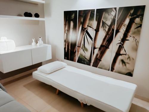 Postel nebo postele na pokoji v ubytování Loft Nel Borgo