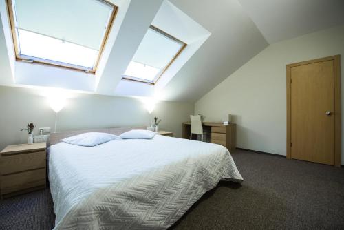 Postel nebo postele na pokoji v ubytování Hotel Audenis