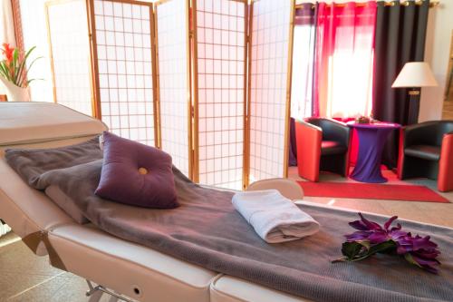 Χώρος καθιστικού στο Wellnesshotel & Restaurant Hexenschopf
