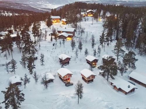 an aerial view of a resort in the snow at 5 person holiday home in Ringebu-By Traum in Ringebu