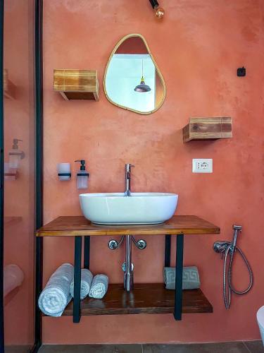 Koupelna v ubytování Trilli EcoBnB