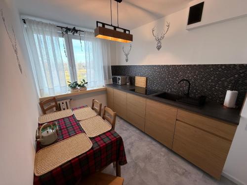 Kuchyňa alebo kuchynka v ubytovaní Uroczy Apartament 50 metrów od Krupówek, 2 osobne sypialnie
