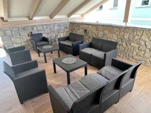 Χώρος καθιστικού στο Luxury House Ledine