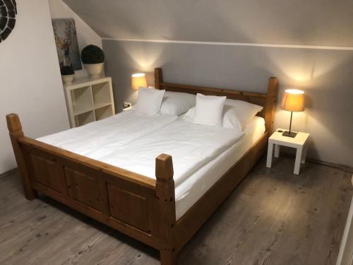 Katil atau katil-katil dalam bilik di Ferienwohnung Dralle
