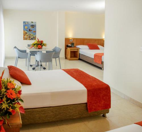 Hotel Be La Sierraにあるベッド