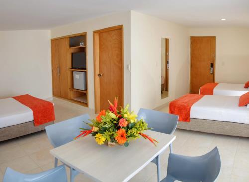 Hotel Be La Sierraにあるベッド