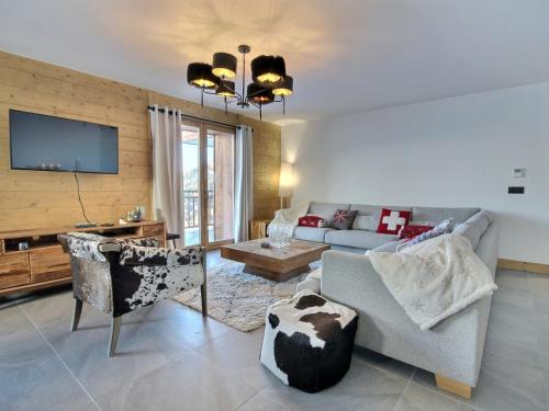 Appartement neuf pour 12 personnes avec Wifi et vue sur Mont Blanc