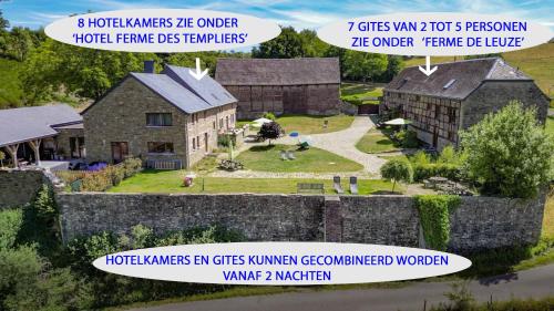 Gambar di galeri bagi B&B Ferme de Leuze Rustieke Gîtes nabij Durbuy, eigen laadpalen di Somme-Leuze