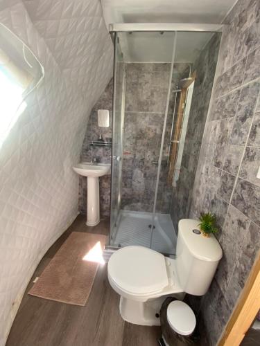 Koupelna v ubytování Milenaria Glamping